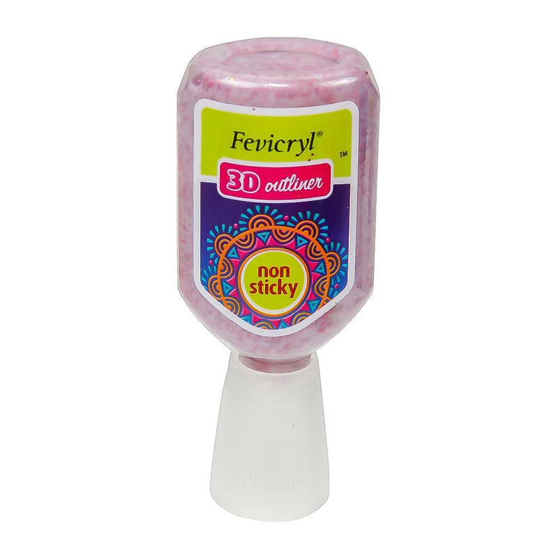 Fevicryl 3D Outliner 20 ml Glitter Pink, Pack of 2