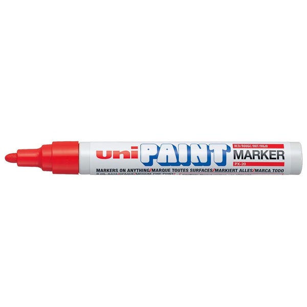 Uniball PX-20L Permanent Paint Marker (Red, Pack Of 1)