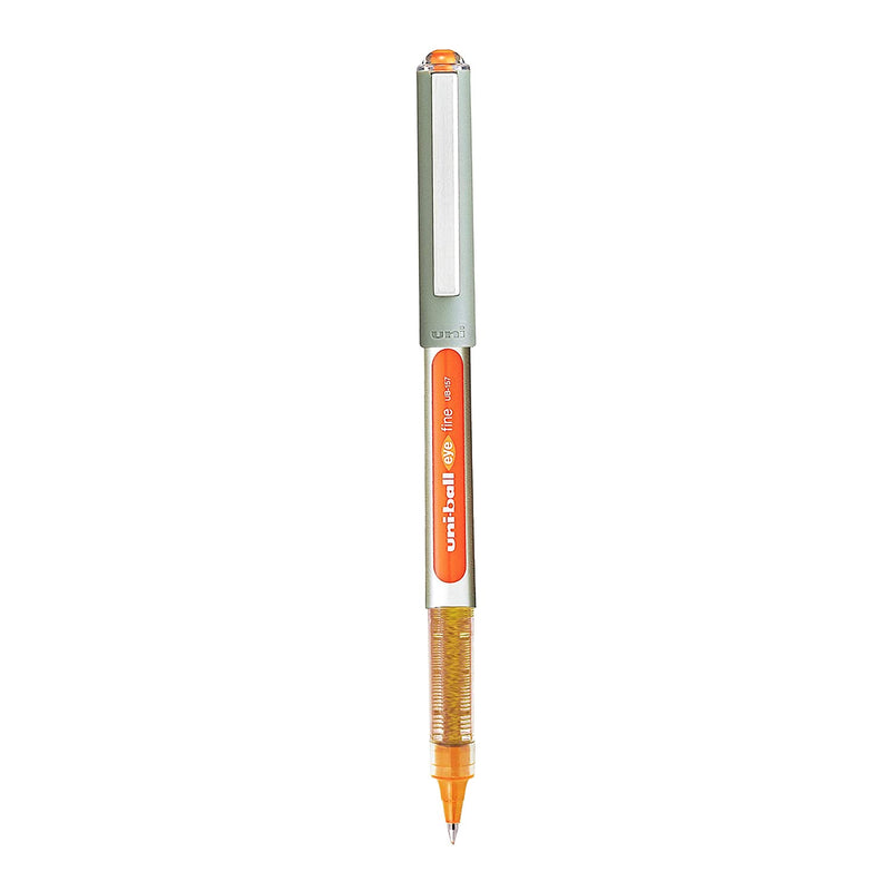 Uniball Eye UB-157 Roller Ball Pen (Orange Ink, Pack of 1)