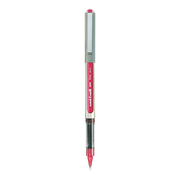 Uniball Eye UB-157 Roller Ball Pen (Wine Red Ink, Pack of 1)