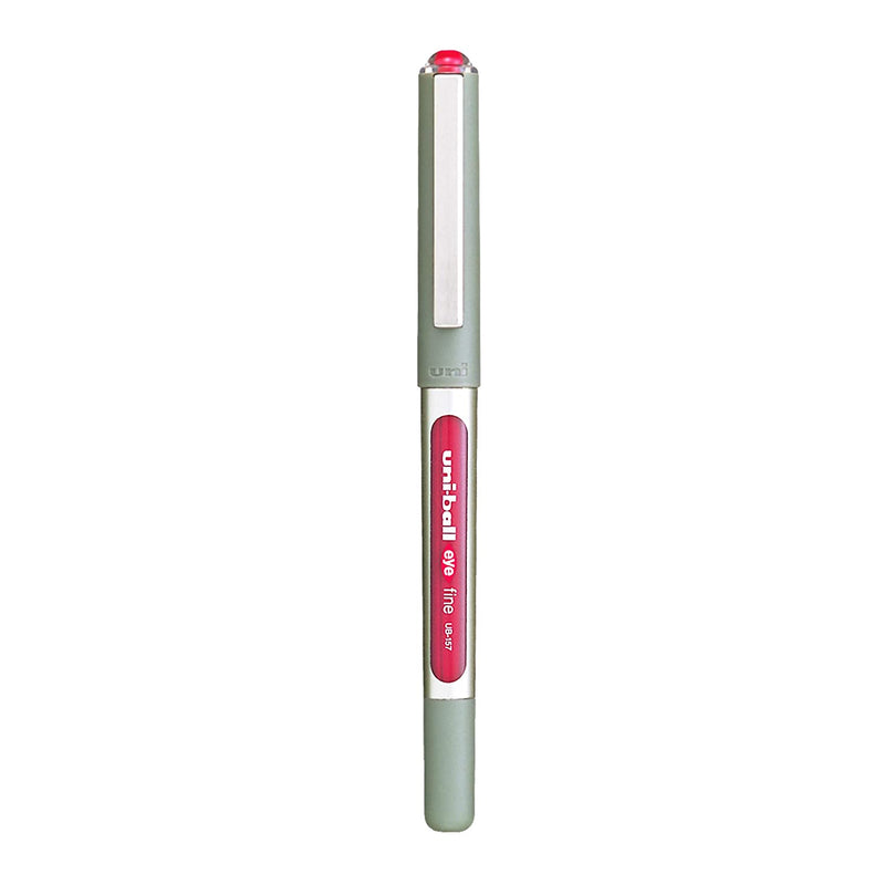 Uniball Eye UB-157 Roller Ball Pen (Wine Red Ink, Pack of 1)