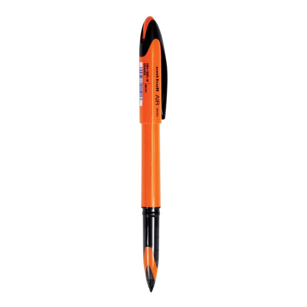 Uniball UBA-188-ELM Air Micro Roller Ball Pen (0.7mm, Orange Body, Blue Ink, Pack of 1)