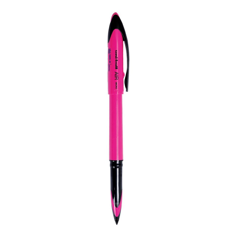 Uniball UBA-188-ELM Air Micro Roller Ball Pen (0.7mm, Pink Body, Blue Ink, Pack of 1)