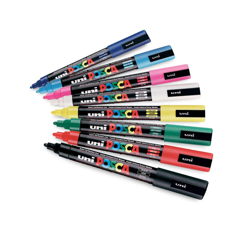 Uniball Posca 5M Marking Pen Set (Assorted, Pack of 16)