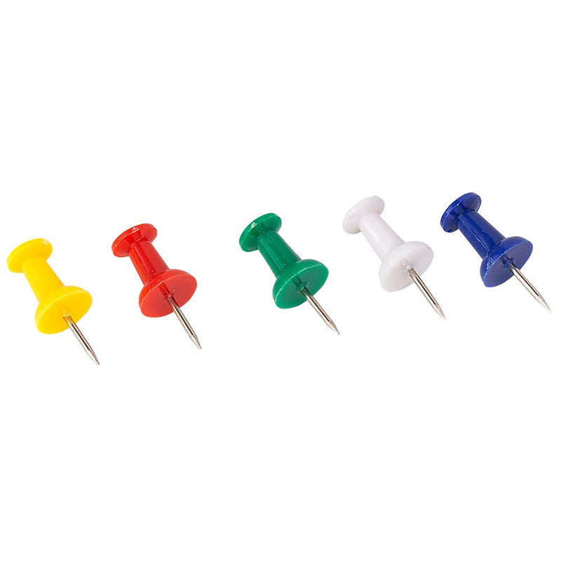 Deli W0021 Color Push Pins (Assorted,  23mm, Pack of 1)