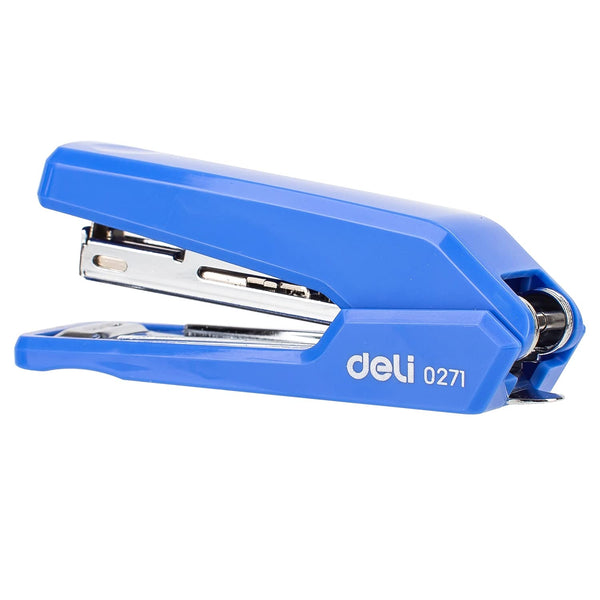 DELI W0272 Stapler (15 Sheets Capacity, Free 10 Staples, Assorted, 1 Pc)