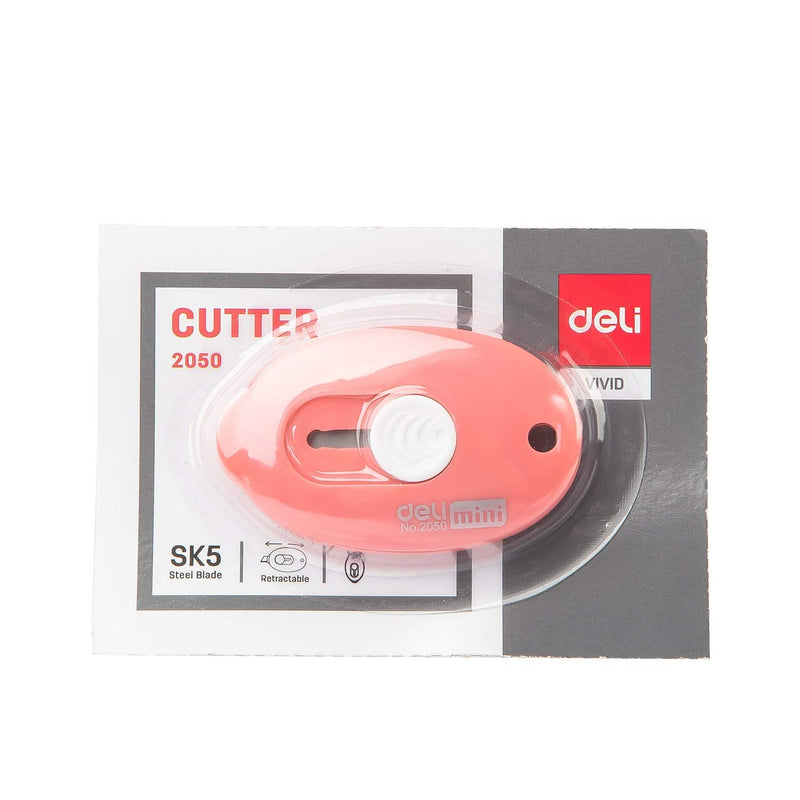 DELI W2050 Pocketable Mini Cutter (Assorted, Pack of 2)