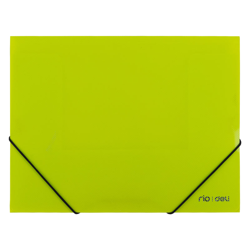 DELI W39504 3-Flap Folder (A4, Pack of 1, Assorted)