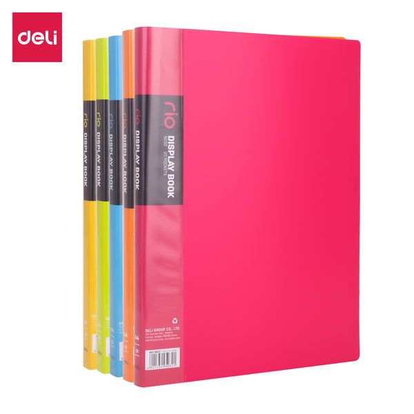 DELI W5032 Rio 20 Pages Display Book A4 (Assorted, Pack of 1)
