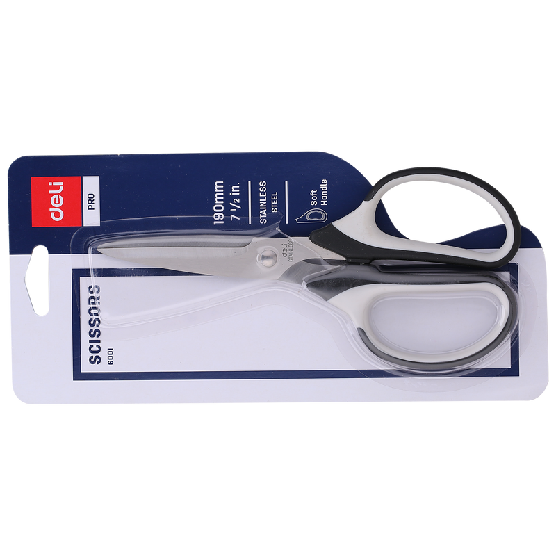 Deli W6001 Soft-Touch Scissor (Assorted, Pack of 1)