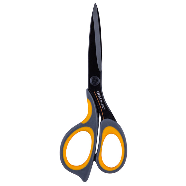 Deli W6027 Scissors (Grey and Yellow, Pack Of 1, 175mm)