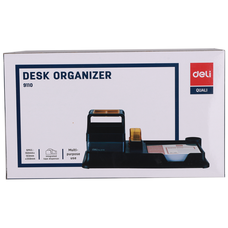 Deli W9110 Desk Organizer 7 Compartments (Assorted, Pack of 1)