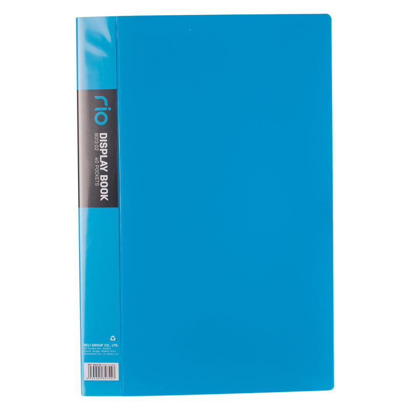 DELI WB01302 40-Pockets Display Book (Assorted, Pack of 1)