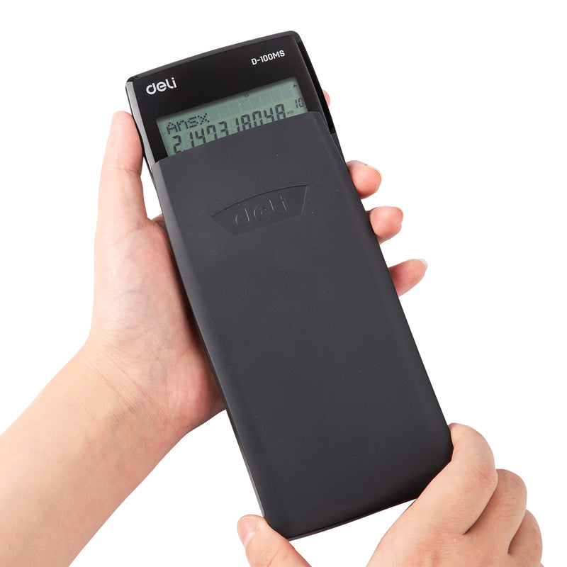 Deli WD-100MS Scientific Calculator, Grey, LCD Display, 300 Functions