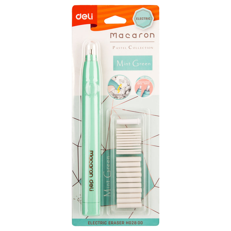 Deli WH02800 Macaron Electric Eraser (Assorted, 1 Pc)
