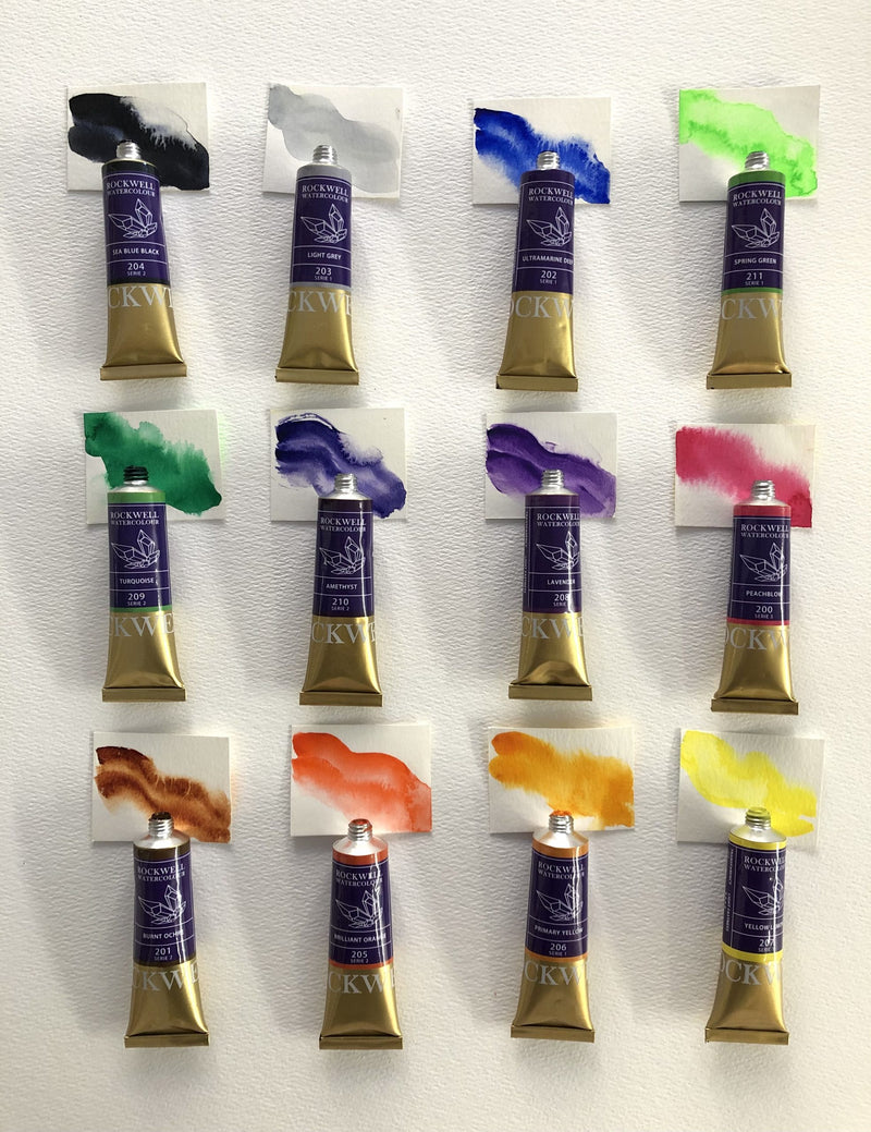 Rockwell Watercolor Dragon Set, 12 colors 15ml