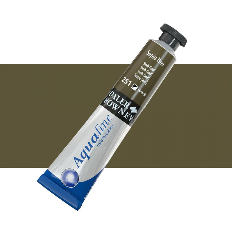 Daler-Rowney Aquafine Watercolour Metal tube (8ml, Sepia Hue-251), Pack of 1