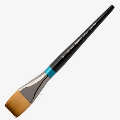 Daler-Rowney Aquafine Short Handle Short Flat Watercolour Brush (1.5in, AF55) Pack of 1