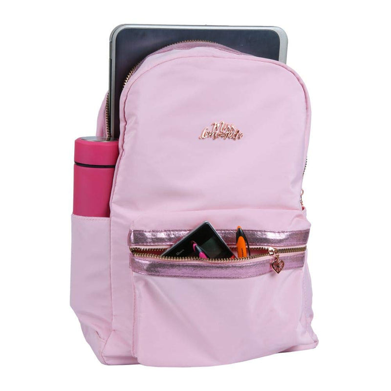 Linc Miss Lemonade Pink Casual Backpack (16.5 Inch)- 63410