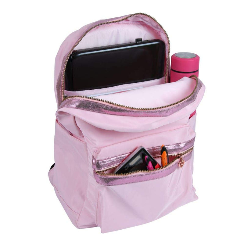 Linc Miss Lemonade Pink Casual Backpack (16.5 Inch)- 63410