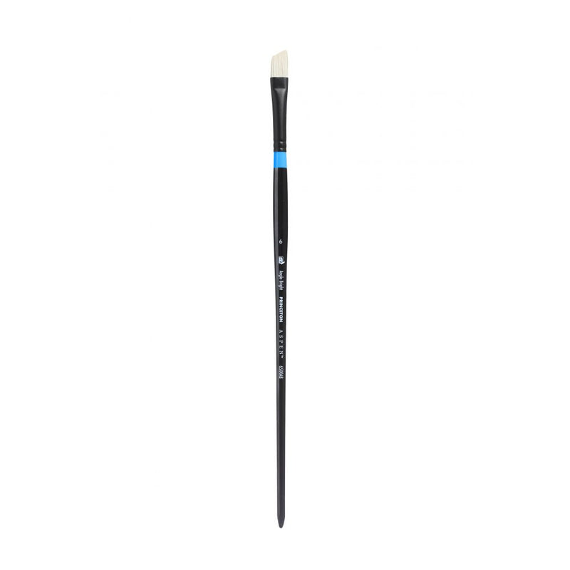 Princeton Aspen Long Handle Angle Bright Paint Brush (No 6)