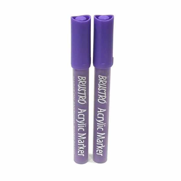 Brustro Acrylic Paint Marker Violet Set of 2