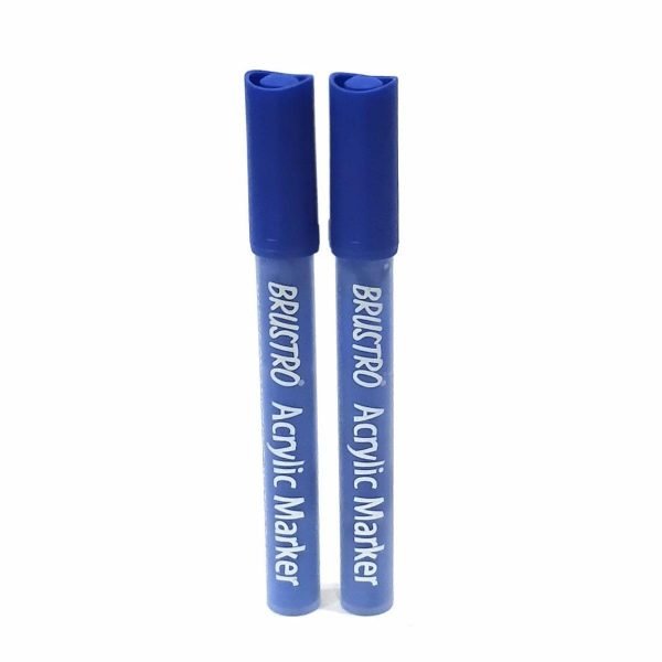 Brustro Acrylic Paint Marker Blue Set of 2