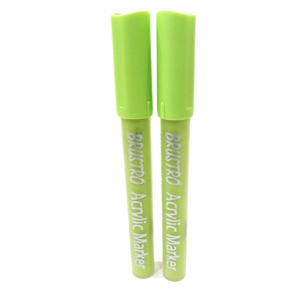 Brustro Acrylic Paint Marker Lime Green Set of 2