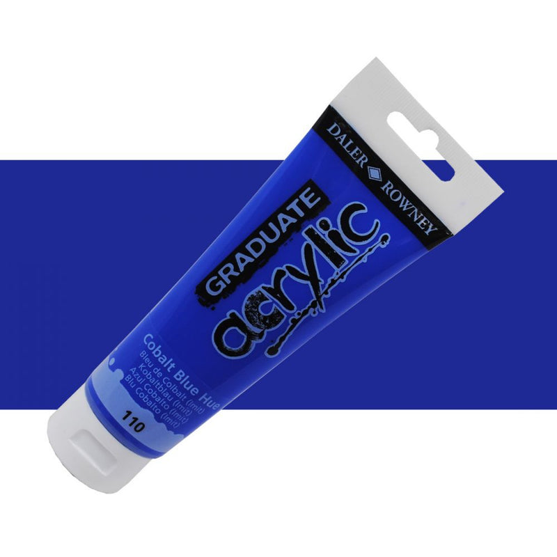 Daler-Rowney Graduate Acrylic Colour Paint Tube (75ml, Cobalt Blue Hue-110), Pack of 1