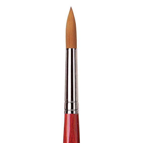 da Vinci Watercolor Series 5580 Cosmotop Spin Paint Brush, Round Synthetic with Red Handle size 10/0