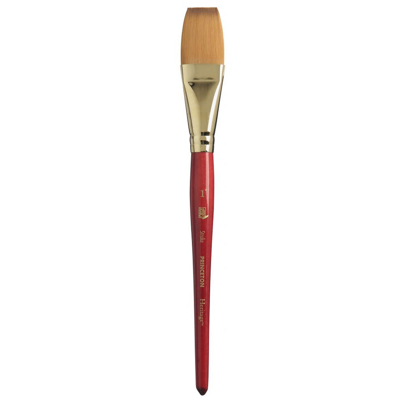 Princeton Heritage Short Handle Stroke Paint Brush (Size-1 Inch)