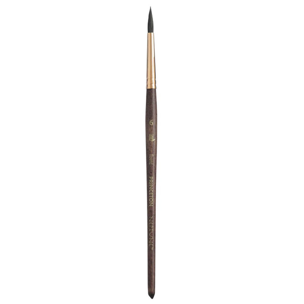 Princeton Neptune Short Handle Round Paint Brush (No 6)