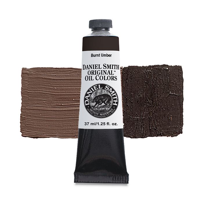 Daniel Smith Water Soluble Oils Color 37ml Paint Tube, Burnt Umber