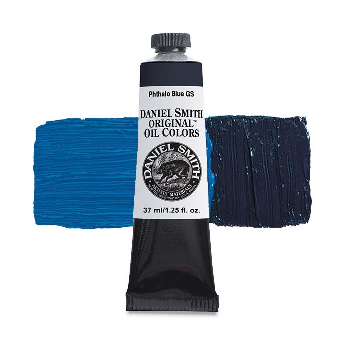 Daniel Smith Water Soluble Oils Color 37ml Paint Tube, Phthalo Blue (Green Shade)