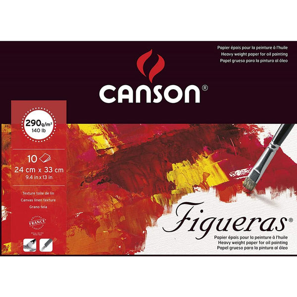 Canson Figueras 290 GSM Oil & Acrylic Paper Pad - 24 x 33cm