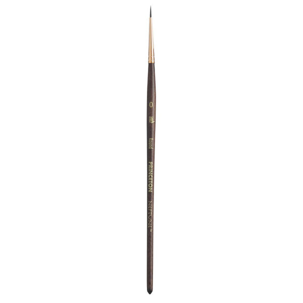 Princeton Neptune Short Handle Round Paint Brush (No 0)