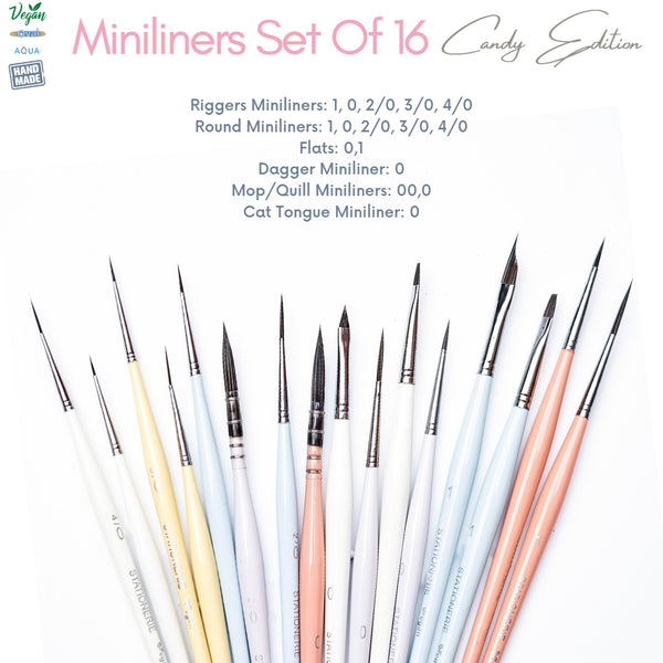 Stationerie Miniliners Set Of 16 Candy Edition