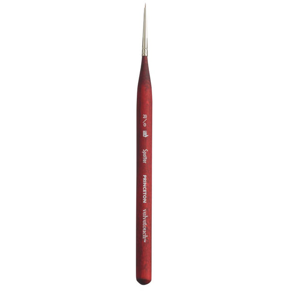 Princeton Velvetouch Short Handle Mini Spotter Paintbrush (No 20/0)