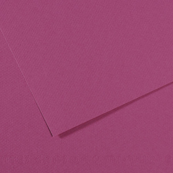 Canson Mi-Teintes 160 GSM Embossed 50 x 65 cm Coloured Paper Sheets (Violet,25 Sheets)