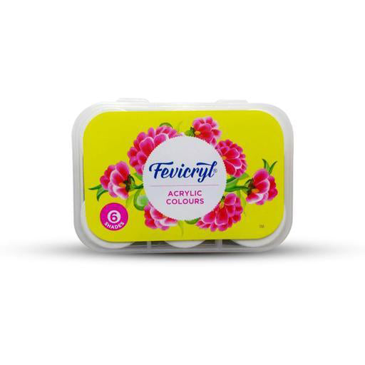 Fevicryl Fabric Colour Lilac Kit 10ml, 6 Colours