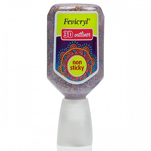 Fevicryl 3D Outliner 20 ml Glitter Rangoli, Pack of 2