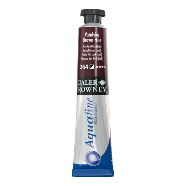 Daler-Rowney Aquafine Watercolour Metal tube (8ml, Vandyke Brown Hue-264), Pack of 1