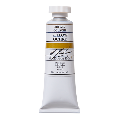 M. Graham Artists’ Gouache Color 15ml tubes (OPEN STOCK) (Yellow Ochre 200)