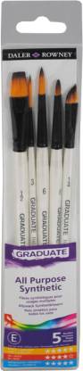 Daler-Rowney Graduate Short Handle Watercolour Brush Set (5X Brushes)