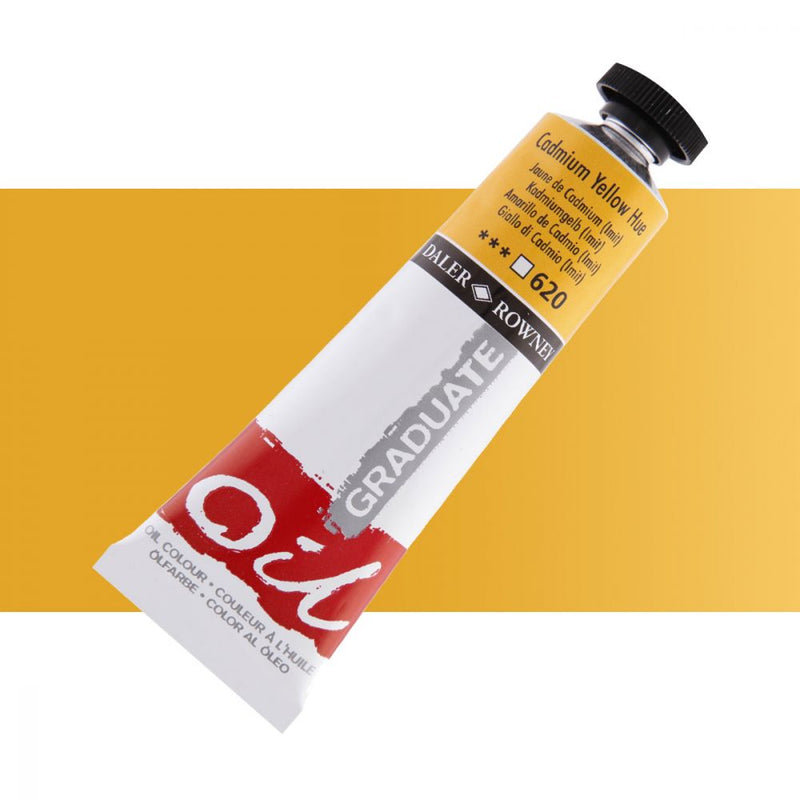 Daler-Rowney Graduate Oil Colour Paint Metal Tube (38ml, Cadmium Yellow Hue-620), Pack of 1