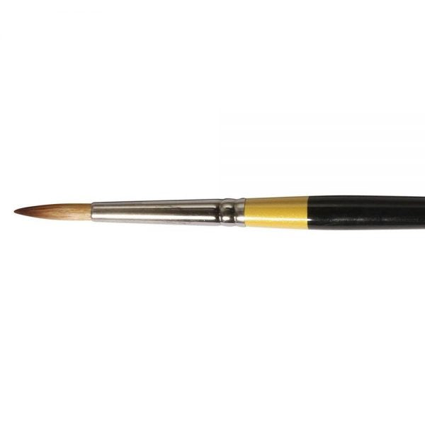 Daler-Rowney System3 Short Handle Round Paint Brush (No 6, Series 85)