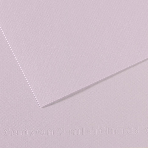 Canson Mi-Teintes 160 GSM Embossed 50 x 65 Coloured Paper Sheets (Lila,25 Sheets)