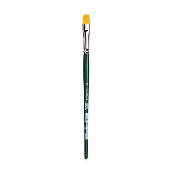 da Vinci Nova Series 122 Hobby Paint Brush Bright Golden Hobby Flat Synthetic, Size 12 (122-12)