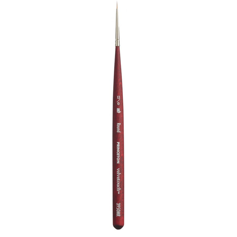 Princeton Velvetouch Short Handle Mini Round Paintbrush (No 12/0)