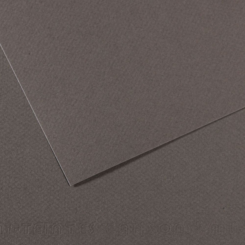 Canson Mi-Teintes 160 GSM Embossed 50 x 65 cm Coloured Paper Sheets (Dark Grey,25 Sheets)